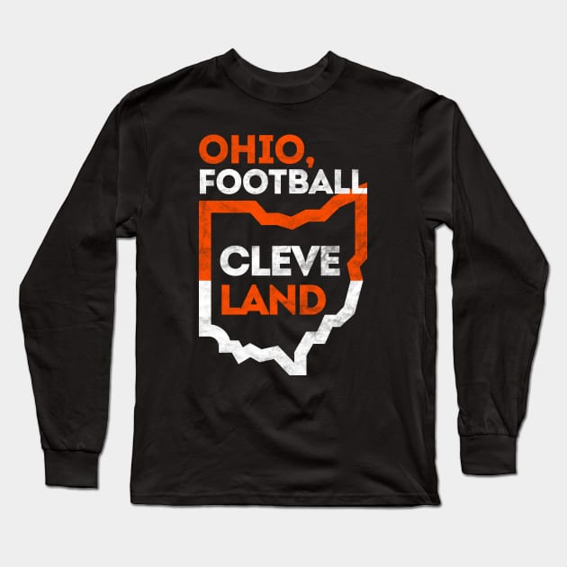 Ohio State Football Ballers, Cleveland Fan Gift Long Sleeve T-Shirt by BooTeeQue